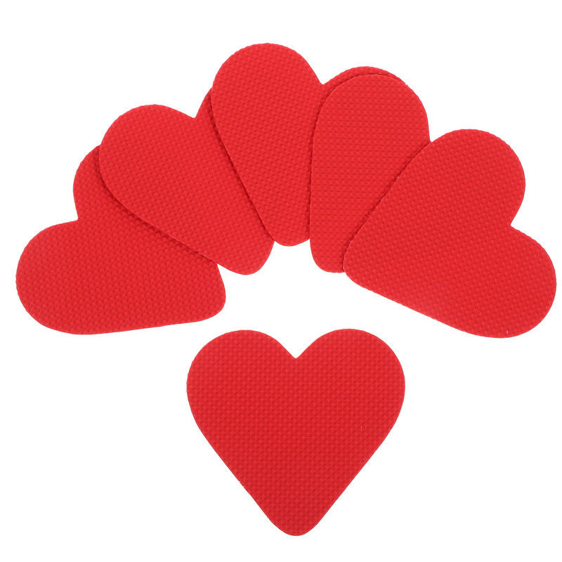 3 ζευγάρια μαξιλαράκια λαβής στο κάτω μέρος παπουτσιών Αντιολισθητικά μαξιλαράκια σόλας παπουτσιών Μείωση θορύβου σόλας (κόκκινο)