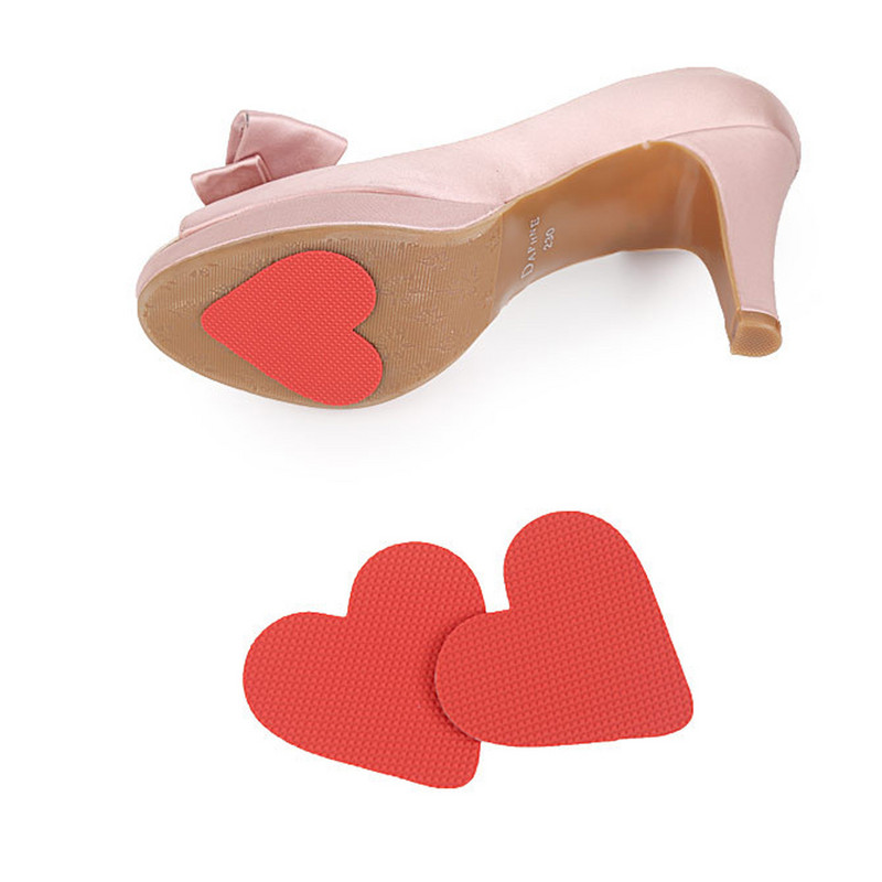 3 ζευγάρια μαξιλαράκια λαβής στο κάτω μέρος παπουτσιών Αντιολισθητικά μαξιλαράκια σόλας παπουτσιών Μείωση θορύβου σόλας (κόκκινο)