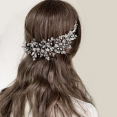 2023. aasta uus juuksekamm pruudi pulmajuukse aksessuaarid kivisulamist küljelt juuksenõel Tiaras Noiva peakattega peoehted naistele