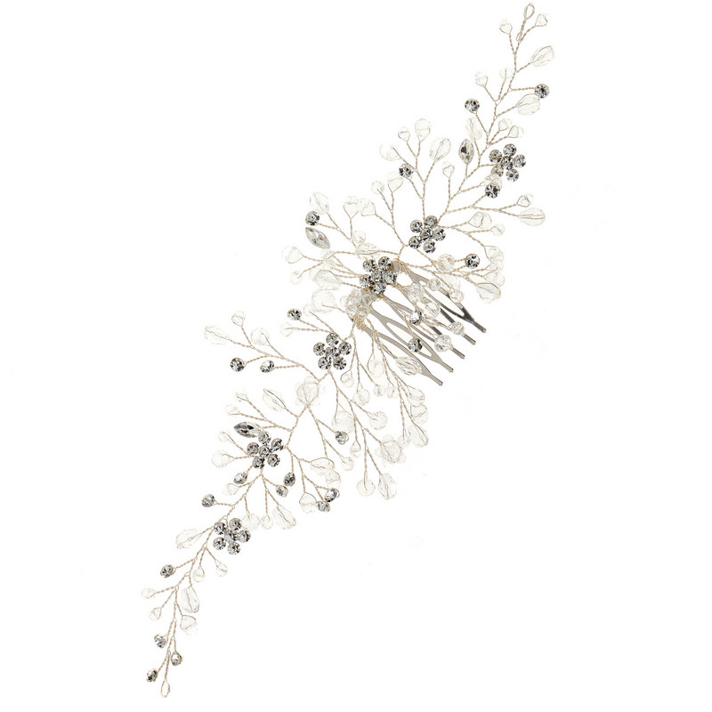 2023. aasta uus juuksekamm pruudi pulmajuukse aksessuaarid kivisulamist küljelt juuksenõel Tiaras Noiva peakattega peoehted naistele