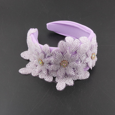 Vintage luksuslik elegantne pärlilillega juukseaksessuaarid kaunid kristalljuukserõngad Fairy laiast riidest tantsutantsu peapael 330