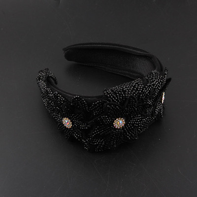 Vintage luksuslik elegantne pärlilillega juukseaksessuaarid kaunid kristalljuukserõngad Fairy laiast riidest tantsutantsu peapael 330