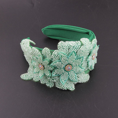 Vintage luksuslik elegantne pärlilillega juukseaksessuaarid kaunid kristalljuukserõngad Fairy laiast riidest tantsutantsu peapael 330