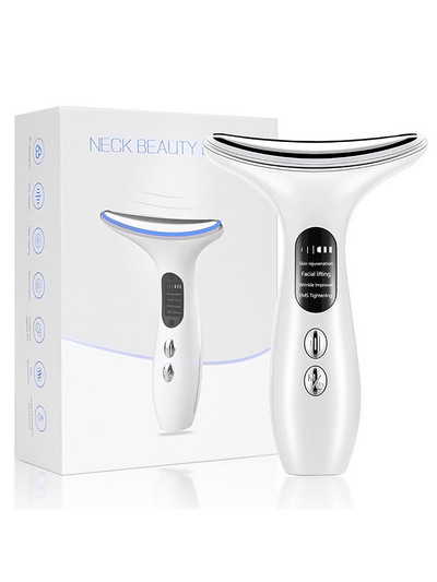 EMS veido pakėlimas, kaklą stangrinantis vibratorius, odos priežiūra raudonos šviesos terapija, IPL atjauninimas, grožis nuo raukšlių veido masažuoklis
