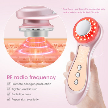 Мултифункционален радиочестотен 4-цветен инструмент за подмладяване на светла кожа Домакински вносител на лице Микротоков лифтинг Устройство за красота