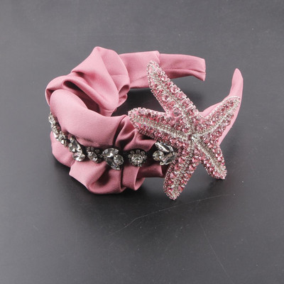 Moodsad juukserõngad liialdus Uus mood suur lilleline riisihelmes juuste aksessuaarid lai peapael Barokk leopard peakate 292