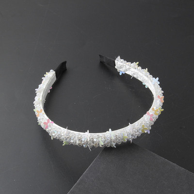 Bohemia käsitööna valmistatud vintage kevadvärvi kristallkividest peakate Lilledega tiaara peakate naiste pulmatarvikutele331