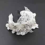 Valge Uus Luksus Riidest Juukse Aksessuaarid Pits Ilus Juukserõngas Haldjas Lill Lai Kristallkividest Tantsu Pruudi peapael 326