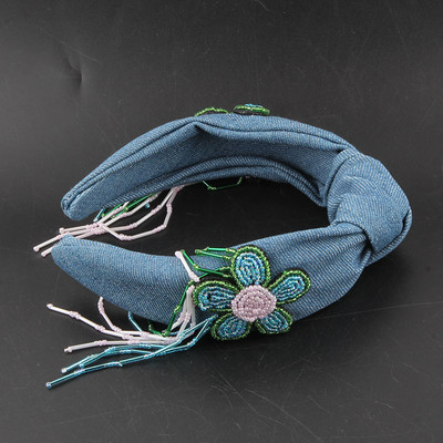 Bohemia Cowboy Knot Crystal Bear Juuksepael Luksuslik Rhinestone Diamante Värviline Peapael Peopulma Naiste Juukse Aksessuaarid 157