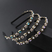 Peakate, uus moodne korea versioon väikestest inkrusteeritud kividest pärlitest juukserõngast naiste elegantse peojuuksega 907