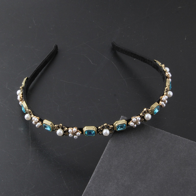 Peakate, uus moodne korea versioon väikestest inkrusteeritud kividest pärlitest juukserõngast naiste elegantse peojuuksega 907