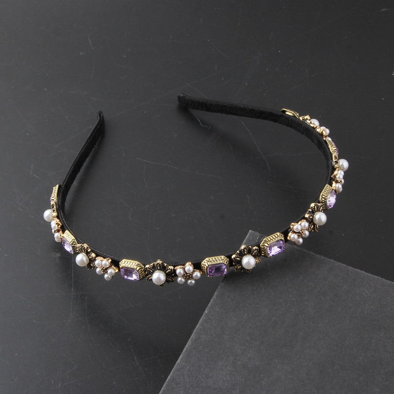 Peakate, uus moodne korea versioon väikestest inkrusteeritud kividest pärlitest juukserõngast naiste elegantse peojuuksega 907