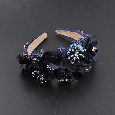 Baroque Luxury Shiny Rhinestone Crystal Pearl Headband Πολύχρωμα αξεσουάρ μαλλιών για γυναικείο trendy party Wedding400