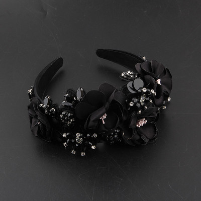 Baroque Luxury Shiny Rhinestone Crystal Pearl Headband Πολύχρωμα αξεσουάρ μαλλιών για γυναικείο trendy party Wedding400