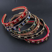 Luksuslik barokksulamist kivist lehed peapaelad moepidu kivikivist juuksepael Juuksepael Tüdrukute peakatted 209