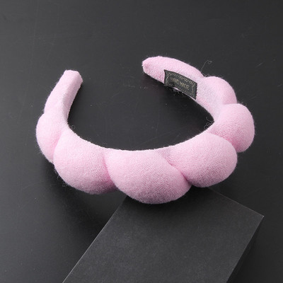 Naujas rožinis mėlynas galvos apdangalas Velvet Twist Sponge Girls Plaukų juosta Vestuviniai galvos apdangalai Moteriški nuotakų plaukų priedai Paprasti 236