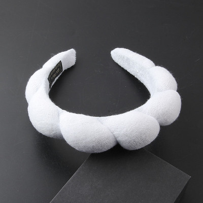 Naujas rožinis mėlynas galvos apdangalas Velvet Twist Sponge Girls Plaukų juosta Vestuviniai galvos apdangalai Moteriški nuotakų plaukų priedai Paprasti 236