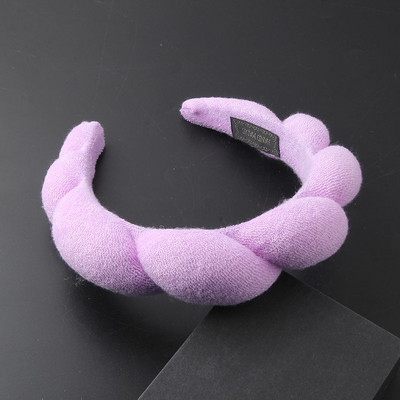 Naujas rožinis mėlynas galvos apdangalas Velvet Twist Sponge Girls Plaukų juosta Vestuviniai galvos apdangalai Moteriški nuotakų plaukų priedai Paprasti 236