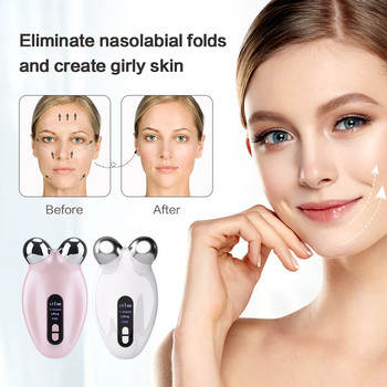 EMS Facial Massager Roller Microcurrent Face Lifting Machine V-Face Roller Massager Подмладяване на кожата Устройство за красота против бръчки
