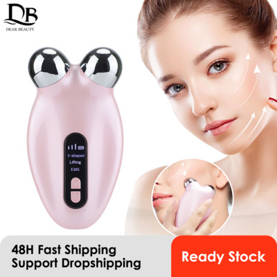 EMS Facial Massager Roller Microcurrent Face Lifting Machine V-Face Roller Massager Подмладяване на кожата Устройство за красота против бръчки