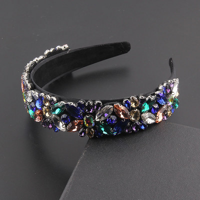 Ručno rađena vintage boemska ukrasa za glavu s kristalnim kamenčićima, tijara s cvijetom, luksuzni dodaci za pokrivanje glave za žensko vjenčanje595