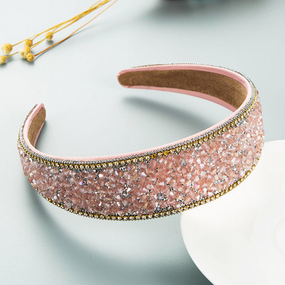 Ručno rađena vintage boemska ukrasa za glavu s kristalnim kamenčićima, tijara s cvijetom, luksuzni dodaci za pokrivanje glave za žensko vjenčanje595