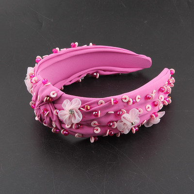 Suvised lillelised kristallvaigu lilledega sõlmitud peapaelad kommivärvi värvilised kivist juuksepaelad juuste aksessuaarid naistele 333