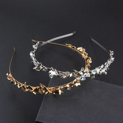 Vintage Metal Blade Headband Tiara Αξεσουάρ για Γυναικείο Γαμήλιο Κορδόνι για Γυναικεία Κορίτσια Γάμος 51