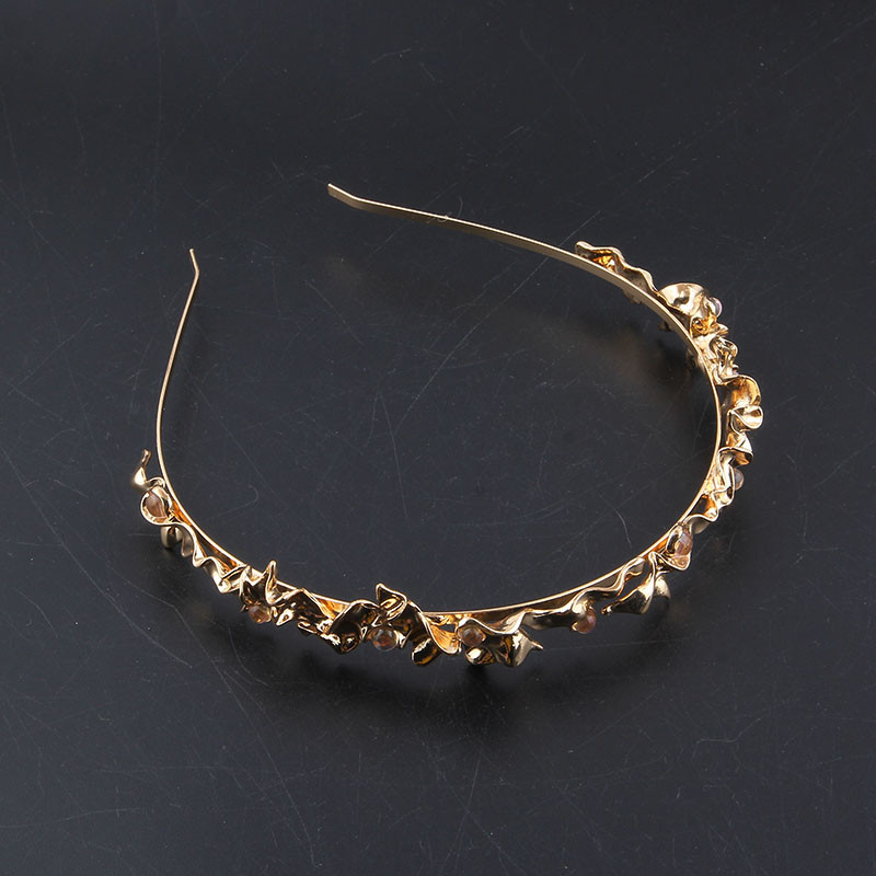 Vintažinio metalo ašmenų galvos juosta Tiara Priedai Moterų vestuvių juosta Galvos juostelė moterims Merginoms Vestuvės 51