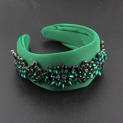 Novi luksuzni šareni kameni kristalni dodaci za kosu Prekrasan obruč za kosu Široka platnena plesna traka za glavu za mladenke 336
