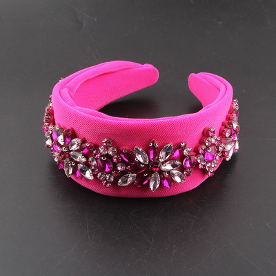 Novi luksuzni šareni kameni kristalni dodaci za kosu Prekrasan obruč za kosu Široka platnena plesna traka za glavu za mladenke 336