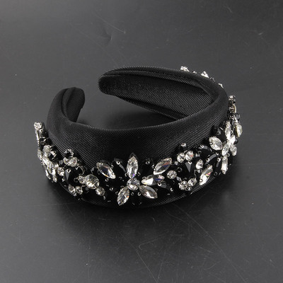 Novi luksuzni šareni kameni kristalni dodaci za kosu Prekrasan obruč za kosu Široka platnena plesna traka za glavu za mladenke 336