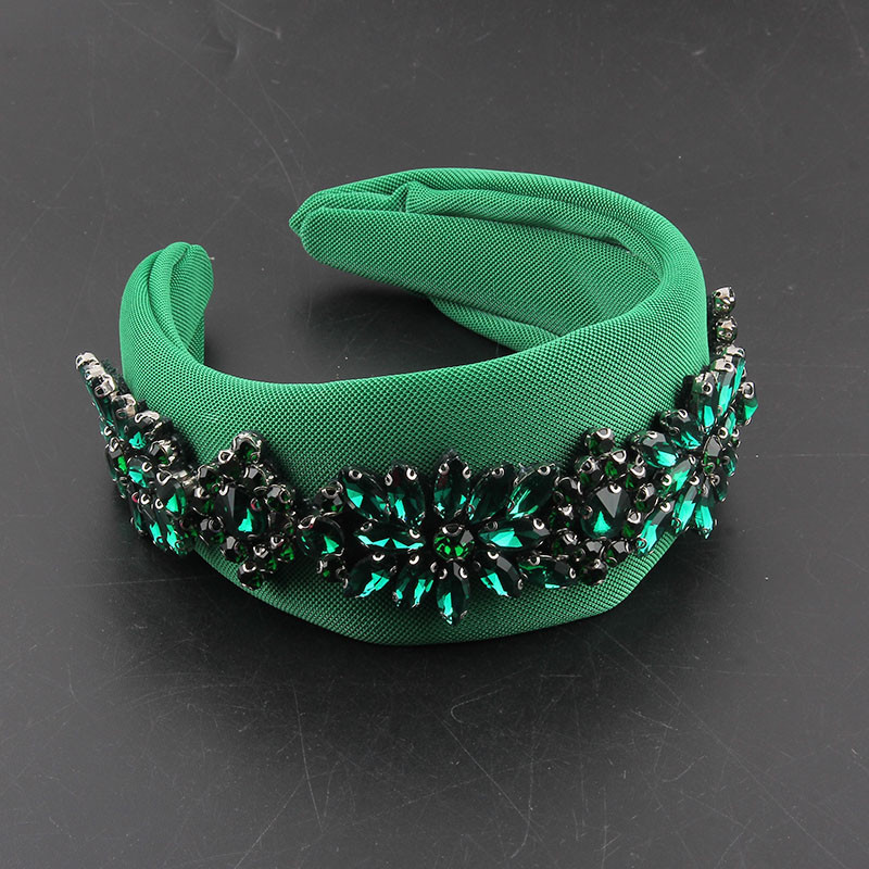 Novi luksuzni šareni kameni kristalni dodaci za kosu Prekrasan obruč za kosu Široka platnena plesna traka za glavu za mladenke 336