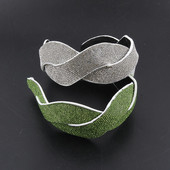 Nou Boho Vintage Verde Colorat Cristal Strass Bandita Tiara de flori Accesorii pentru cască de lux pentru femei Nunta 53