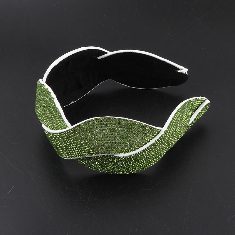 Nou Boho Vintage Verde Colorat Cristal Strass Bandita Tiara de flori Accesorii pentru cască de lux pentru femei Nunta 53