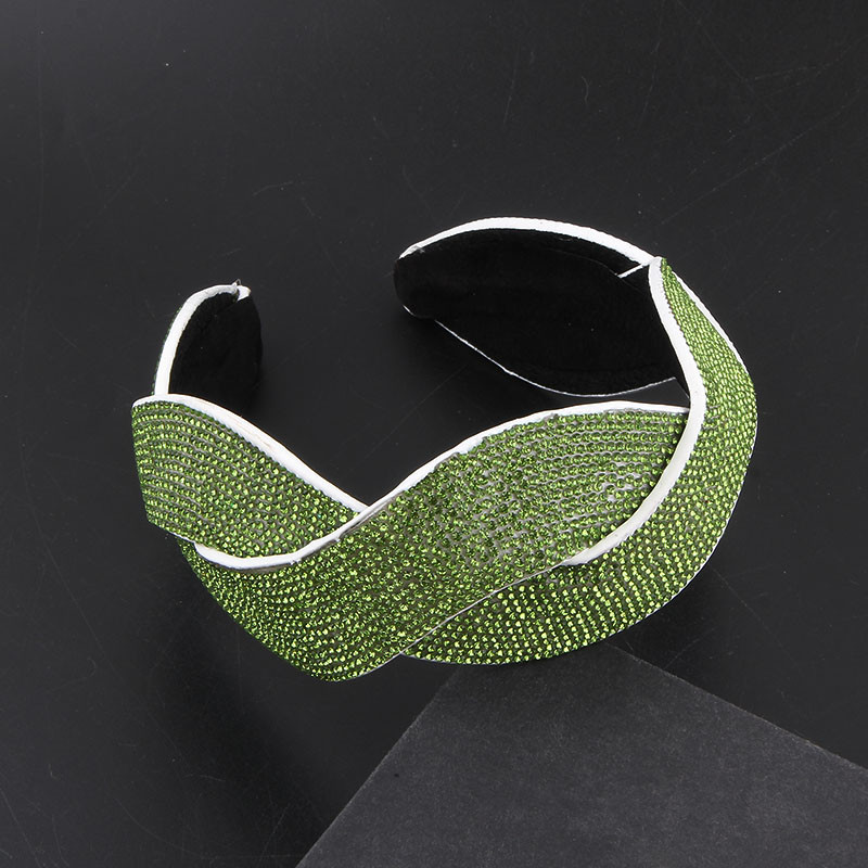 Nou Boho Vintage Verde Colorat Cristal Strass Bandita Tiara de flori Accesorii pentru cască de lux pentru femei Nunta 53