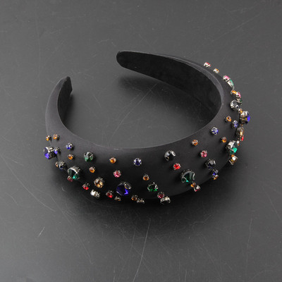 Uus kivist peapael Roheline kristall juuksepael barokk luksuslik rõngaspael naistele pulmade juuste aksessuaarid 1014