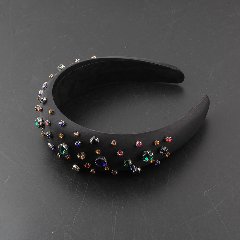 Uus kivist peapael Roheline kristall juuksepael barokk luksuslik rõngaspael naistele pulmade juuste aksessuaarid 1014