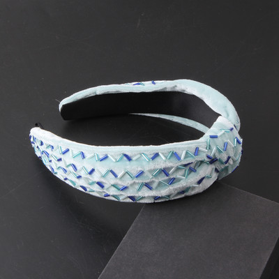 Juukseaksessuaarid Uus moodne isiksus Flannelette värviline kristallist juukserõngas Naiste tänavafotopidu kaunid juuksed 916