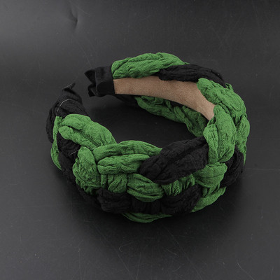 Ύφασμα Twist Rhinestone Hairband European Luxury Baroque Satin Headband για Γυναικεία αξεσουάρ 90