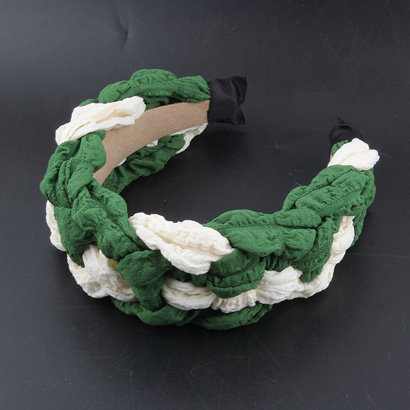 Ύφασμα Twist Rhinestone Hairband European Luxury Baroque Satin Headband για Γυναικεία αξεσουάρ 90