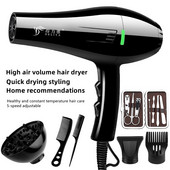Otthoni Fodrász Professzionális Hajszárító, Nagy teljesítményű, Hideg és Meleg, Állandó hőmérséklet, Gyors formázás, Csendes Hajszárító