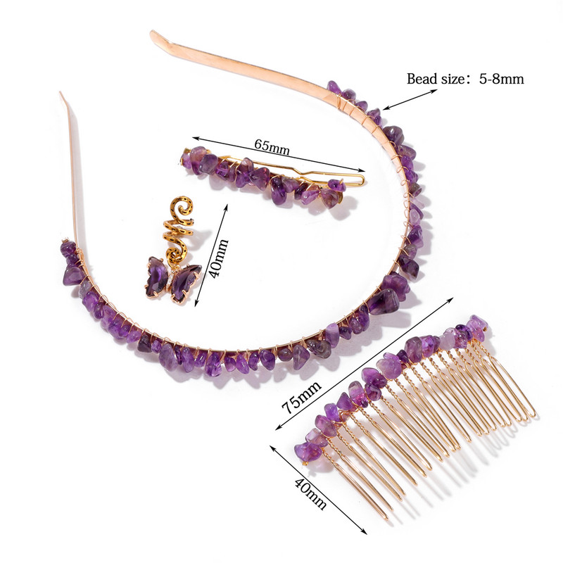 Värsked rohelised aventuriinid Juukseaksessuaarid Looduslikust kivist Roos Kvartsid Soeng Juuksenõel Juukserõngas Juuksekammid Juuksepatsid Tüdrukutele Kingitus