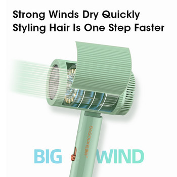 Φορητό πτυσσόμενο πιστολάκι μαλλιών 57° Περιποίηση μαλλιών σταθερής θερμοκρασίας με ταμπλέτες θυμιάματος Χαμηλού θορύβου και γρήγορο στέγνωμα Ταξίδι στο σπίτι