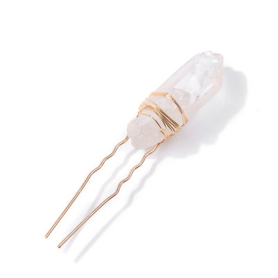 Juuksepunutis Kuusnurkne sammas helmed klambrid naturaalsest kristallist kivist amuletid juuksepunutised helmed klambrid naiste punumine juuksenõelad tarvikud