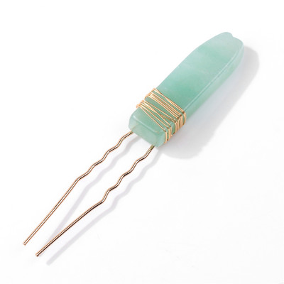 Juuksepunutis Kuusnurkne sammas helmed klambrid naturaalsest kristallist kivist amuletid juuksepunutised helmed klambrid naiste punumine juuksenõelad tarvikud