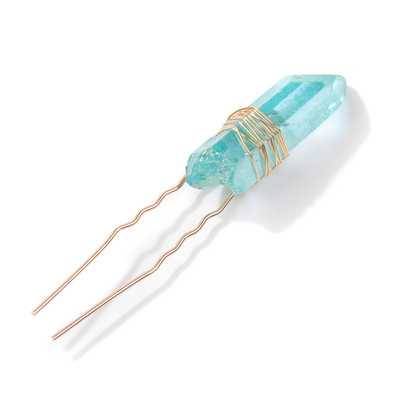 Juuksepunutis Kuusnurkne sammas helmed klambrid naturaalsest kristallist kivist amuletid juuksepunutised helmed klambrid naiste punumine juuksenõelad tarvikud