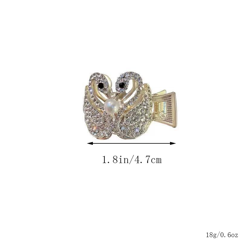 Gyöngy strasszos hattyú kapaszkodó, női magas zsurló, fix műtárgy koreai változat, fejlett érzékű hajtű fejfedő haj hozzáférés