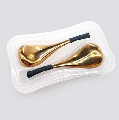 Jäägloobused näole 2 tk Luksuslikud roosakuldsed krüopulgad Näorull Külma ja kuumuse leevendamiseks Ilu näomassaaži tööriistad Sünnipäevakingitus