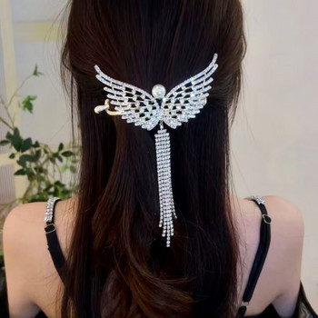 Луксозна щипка за коса Wings Twist Clip с висококачествен темперамент Дамска щипка за коса за задна глава 2023 г. Нови аксесоари за коса